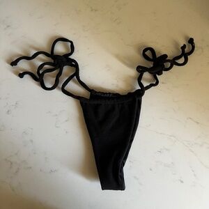 Frankies Tia Terry String Bikini Bottom *Sold Out Online* | Women's Size Small